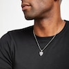 Thumbnail Image 4 of Men's Black & White Diamond Panther Necklace 7/8 ct tw Round-cut 10K White Gold 22&quot;