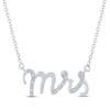 Thumbnail Image 1 of Diamond Mrs Necklace Sterling Silver 17.25"