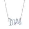 Thumbnail Image 2 of Diamond Mrs Necklace Sterling Silver 17.25"