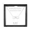 Thumbnail Image 1 of Diamond Infinity Cross Necklace Sterling Silver 17.25&quot;