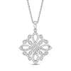 Thumbnail Image 1 of Diamond Necklace 1/3 ct tw Round-cut Sterling Silver 18&quot;