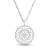 Thumbnail Image 1 of Diamond Openwork Necklace 1/2 ct tw Round-cut Sterling Silver 18&quot;