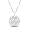 Thumbnail Image 1 of Diamond Openwork Necklace 3/4 ct tw Round-cut Sterling Silver 18&quot;