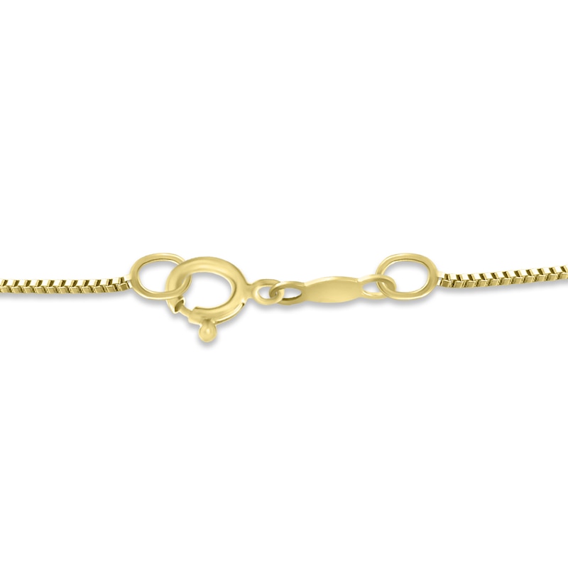 Main Image 5 of Diamond Heartbeat Infinity Necklace 1/10 ct tw Round-cut 10K Yellow Gold 18&quot;