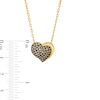 Thumbnail Image 3 of Godiva x Le Vian Diamond Heart Necklace 3/8 ct tw 14K Honey Gold 19&quot;