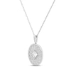 Thumbnail Image 2 of Diamond Necklace 1/2 ct tw Princess & Round-cut 10K White Gold 18&quot;