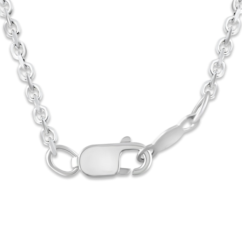 Main Image 5 of Diamond Infinity Circle Necklace 1/6 ct tw Round-cut Sterling Silver 18&quot;