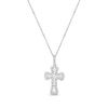 Thumbnail Image 0 of Diamond Flared Cross Necklace 3/8 ct tw 14K White Gold 18"