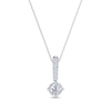 Thumbnail Image 1 of Diamond Drop Necklace 1/2 ct tw 14K White Gold 18&quot;