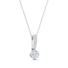 Thumbnail Image 2 of Diamond Drop Necklace 1/2 ct tw 14K White Gold 18&quot;