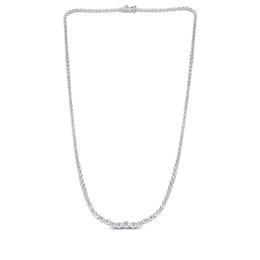 Diamond Riviera Necklace 5 ct tw 14K White Gold 17&quot;