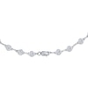 Thumbnail Image 3 of Diamond Bezel Station Necklace 5 ct tw 14K White Gold 16&quot;