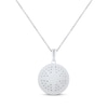 Thumbnail Image 1 of Round-Cut Diamond North Star Necklace 1/4 ct tw Sterling Silver & 10K Yellow Gold 18“