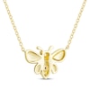 Thumbnail Image 3 of Round-Cut Diamond Accent Bee Necklace 10K Yellow Gold 18“