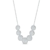 Thumbnail Image 2 of Round-Cut Multi-Diamond Smile Necklace 1 ct tw 10K White Gold 18”