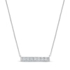 Thumbnail Image 0 of Diamond Horizontal Bar Necklace 1/15 ct tw 10K White Gold 18"