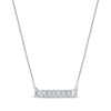 Thumbnail Image 1 of Diamond Horizontal Bar Necklace 1/15 ct tw 10K White Gold 18"