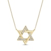 Thumbnail Image 0 of Diamond Star of David Necklace 1/20 ct tw 10K Yellow Gold 18"