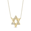 Thumbnail Image 1 of Diamond Star of David Necklace 1/20 ct tw 10K Yellow Gold 18"