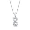 Thumbnail Image 1 of Diamond Infinity Symbol Necklace 1/20 ct tw 10K White Gold 18&quot;