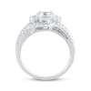 Thumbnail Image 2 of Princess-Cut Diamond Three-Stone Engagement Ring 1 ct tw 14K White Gold