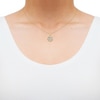 Thumbnail Image 2 of Diamond Love Knot Necklace 1/5 ct tw 10K Yellow Gold 18&quot;