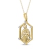 Thumbnail Image 2 of Diamond Our Lady of Guadalupe Necklace 1/20 ct tw 10K Yellow Gold 18&quot;