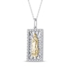 Thumbnail Image 2 of Diamond Our Lady of Guadalupe Necklace 1/10 ct tw 10K Two-Tone Gold 18&quot;