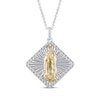 Thumbnail Image 1 of Diamond Our Lady of Guadalupe Necklace 1/10 ct tw 10K Two-Tone Gold 18&quot;