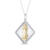 Thumbnail Image 2 of Diamond Our Lady of Guadalupe Necklace 1/10 ct tw 10K Two-Tone Gold 18&quot;