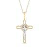 Thumbnail Image 1 of Diamond Accent Crucifix Necklace 14K Yellow Gold 18&quot;