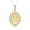 Thumbnail Image 1 of Diamond Sacred Heart of Jesus Charm 1/6 ct tw 10K Yellow Gold 18&quot;