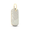 Thumbnail Image 2 of Diamond Dog Tag Charm 1/2 ct tw 10K Yellow Gold