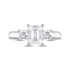 Thumbnail Image 2 of THE LEO Diamond Emerald-Cut & Princess-Cut Three-Stone Engagement Ring 1-1/2 ct tw 14K White Gold