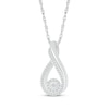 Thumbnail Image 0 of Diamond Infinity Twist Necklace 1/4 ct tw 10K White Gold 18"