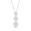 Thumbnail Image 1 of Multi-Diamond Graduated Drop Necklace 1/4 ct tw 10K White Gold 18&quot;