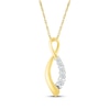 Thumbnail Image 1 of Diamond Infinity Necklace 1/6 ct tw 10K Yellow Gold 18&quot;