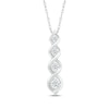 Thumbnail Image 1 of Diamond Graduated Twist Necklace 1/6 ct tw Sterling Silver 18&quot;