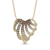 Thumbnail Image 0 of Le Vian Chocolate Ombré Heart Necklace 5/8 ct tw 14K Honey Gold 20"