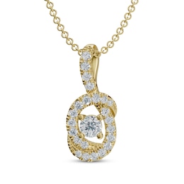 Diamond Necklace 1/5 ct tw 10K Yellow Gold 18&quot;