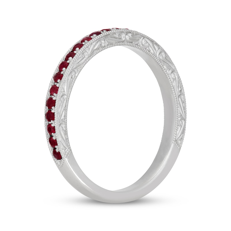 Main Image 2 of Neil Lane Natural Ruby Anniversary Ring 14K White Gold