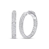 Thumbnail Image 1 of Diamond Inside-Out Hoop Earrings 1-7/8 ct tw 14K White Gold 22mm