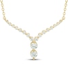 Thumbnail Image 1 of Our Story Together Diamond Chevron Necklace 1/2 ct tw 10K Yellow Gold 18&quot;