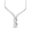 Thumbnail Image 2 of Our Story Together Diamond Chevron Necklace 1 ct tw 10K White Gold 18&quot;