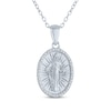 Thumbnail Image 2 of Diamond Accent Mary Necklace Sterling Silver 18&quot;