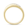 Thumbnail Image 3 of Men's Diamond Sculpted Wedding Band 1/15 ct tw 10K Yellow Gold