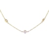 Thumbnail Image 1 of Lab-Grown Diamonds by KAY Bezel-Set Station Necklace 1 ct tw 14K Yellow Gold 19&quot;