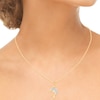 Thumbnail Image 5 of Diamond Dolphin Necklace 1/20 ct tw 10K Yellow Gold 18&quot;