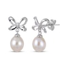 Thumbnail Image 0 of Cultured Pearl Bow Earrings Sterling Silver