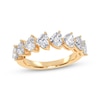 Thumbnail Image 1 of Lab-Grown Diamonds by KAY Heart-Shaped East-West Anniversary Ring 2 ct tw 14K Yellow Gold